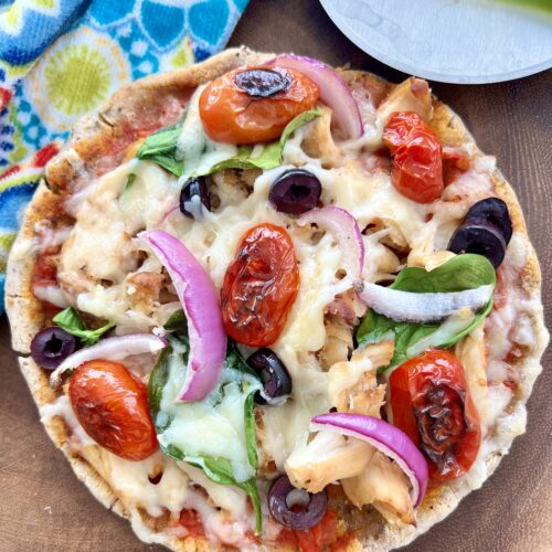 gluten free pizza dough recipe baked with favorite toppings